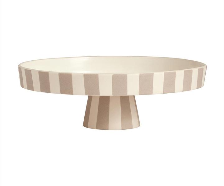 Actual product image OYOY Living Decorative Toppu Tray Ø 27 cm, Grey/White