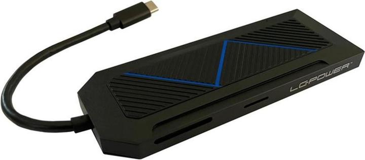 Actual product image LC-Power HUB LC-HUB--C-MULTI-6-RGB black (USB-C, 6 Ports)