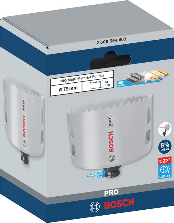Immagine prodotto Bosch Professional Zubehör Sega a tazza PRO Multi Material PC Plus, 79 mm (79 millimetri)