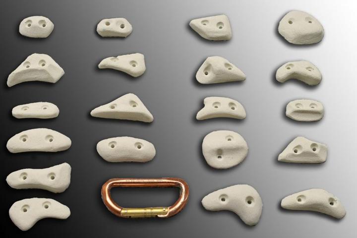 Move It Climbingholds Footsteps 3 Spax Prises d'escalade XS (Jaune néon)