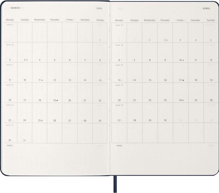 Image du produit Moleskine Agenda commercial Weekly (13 x 21 cm, Anglais)