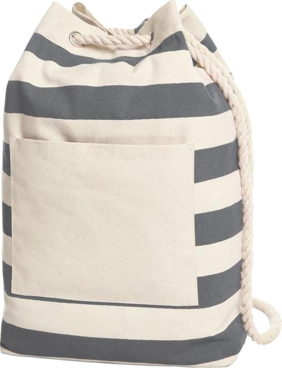 Actual product image Halfar Contrast Striped Beach Drawstring Bag