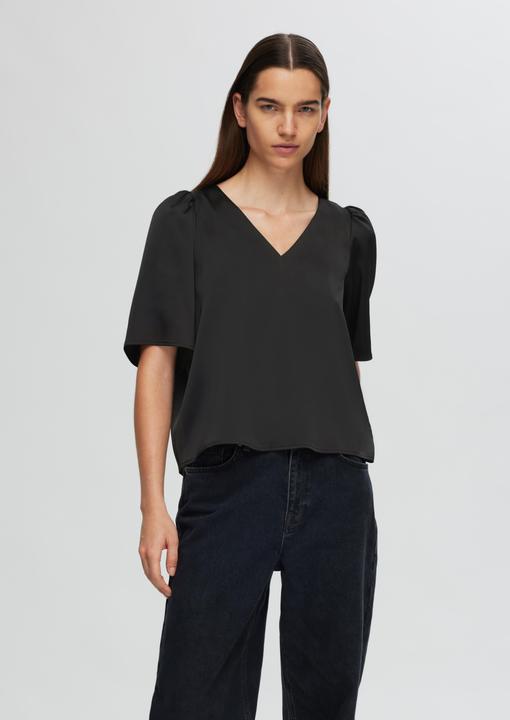 Produktbild Selected Femme Satin Bluse mit 2/4 Ärmeln (38)