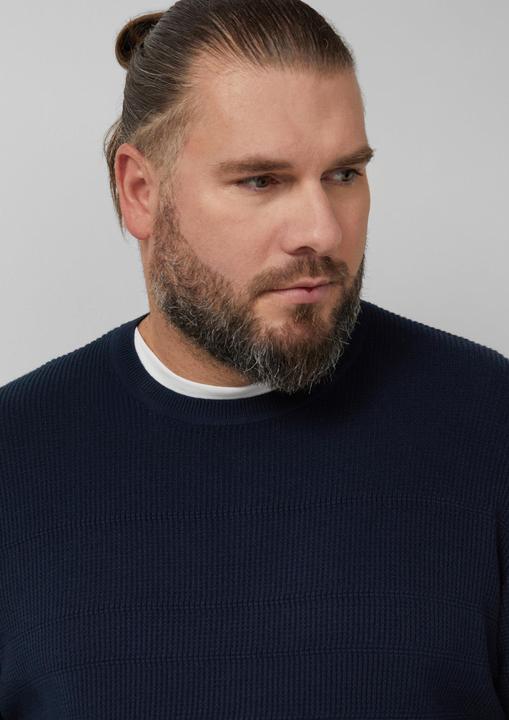 Produktbild s.Oliver Strickpullover Strukturmix-Pullover aus reiner Baumwolle (4XL)