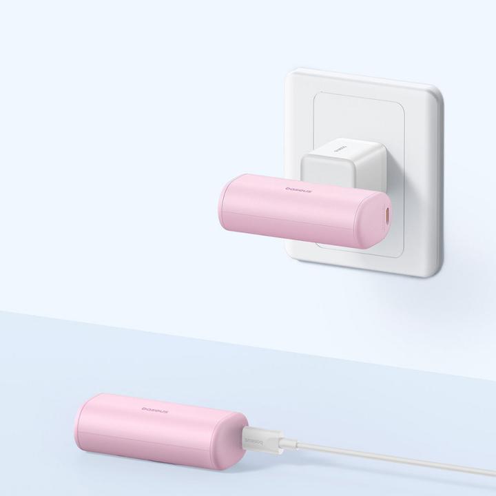 Actual product image Baseus Powerbank Compact USB-C 5000mAh, 20W (pink) (5000 mAh, 20 W, 18 Wh)