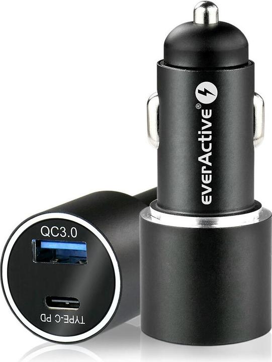Produktbild Everactive 36-W-USB-QC3.0- und USB-C-PD-Autoladegerät