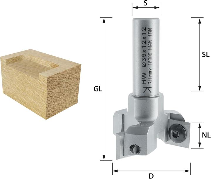 Actual product image ENT European Norm Tools 20439 Face milling cutter