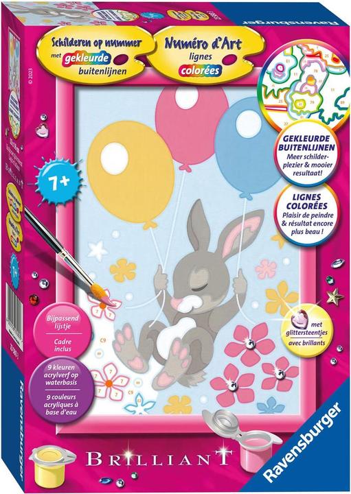 Produktbild Ravensburger Malen nach Zahlen - Hase mit Glitzer