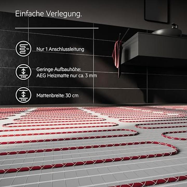 Immagine prodotto AEG Haustechnik Comfort Turbo Thermo Floor TBS TC 200/2.5 Set Plus, set completo di riscaldamento a pavimento