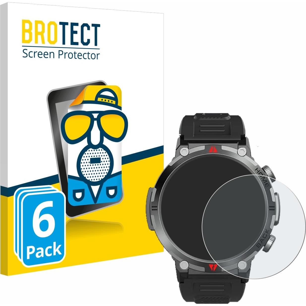 Thumbnail - BROTECT Entspiegelungsfolie Displayschutz Displayschutzfolie Folie Matt, Smartwatch Schutzfolie, Schwarz