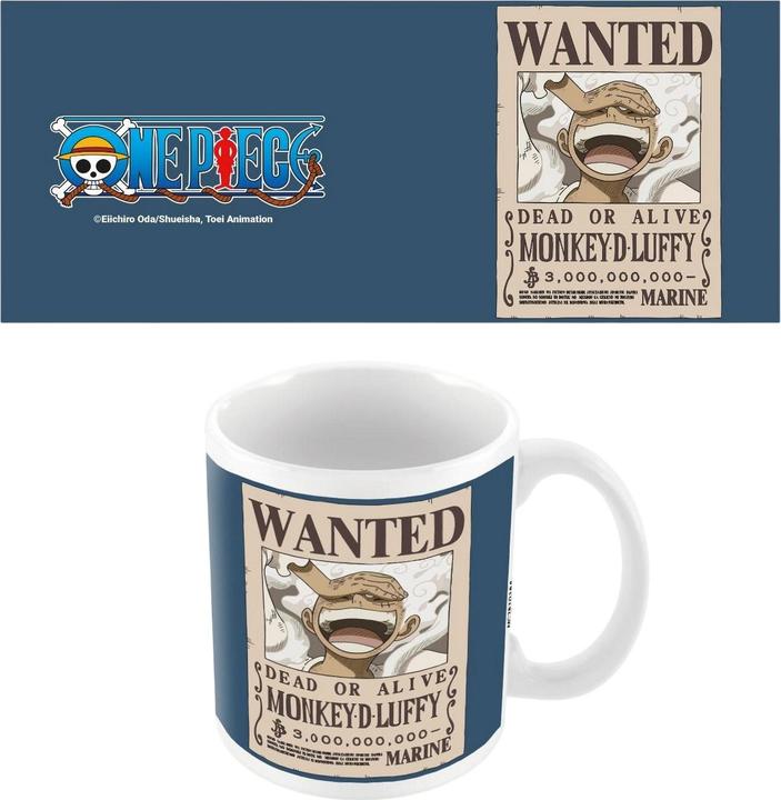 Produktbild One Piece Wanted Kaffeebecher 'Monkey D. Luffy' (315 ml)