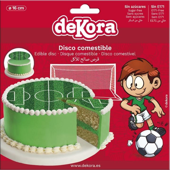 Immagine prodotto Dekora Disco comestibile - Calcio (16 cm)