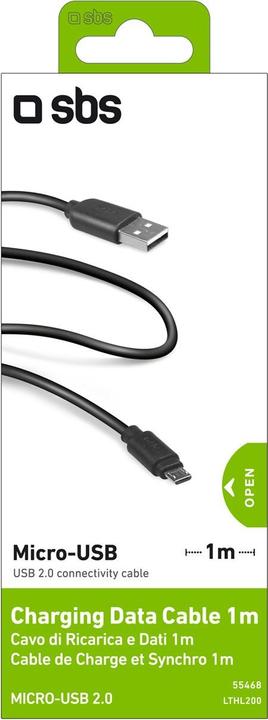 Actual product image SBS Data cable USB 2.0 - Micro USB (1 m, USB 2.0)