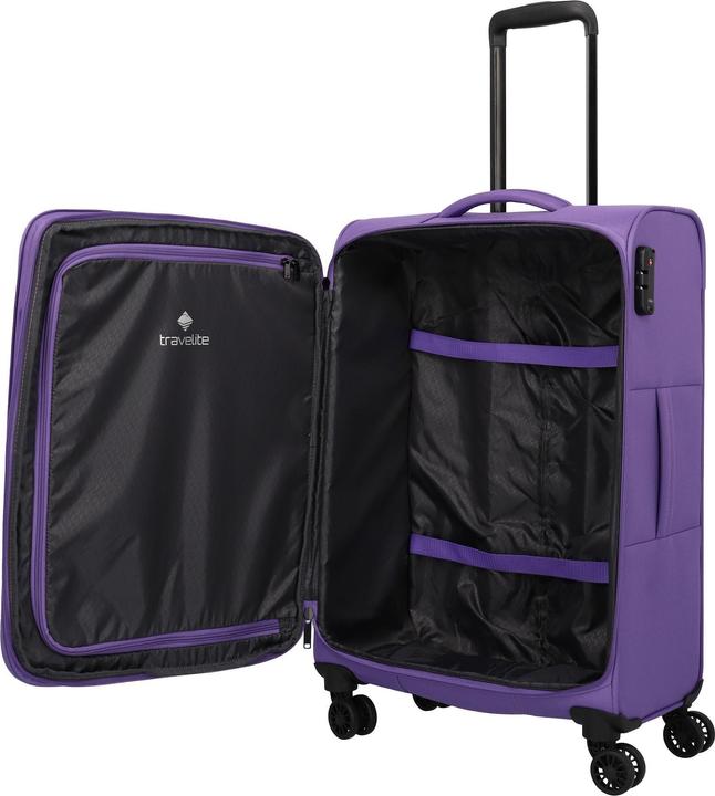 Immagine prodotto Travelite Set di valigie Rügen a 4 ruote, 3 pezzi con piega elasticizzata (90 l)