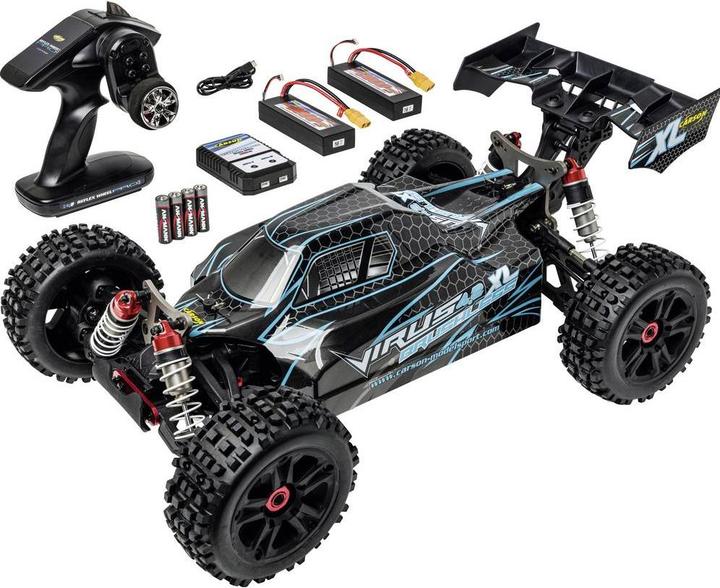 Immagine prodotto Carson 1:8 Virus 4.2 XL 100% RTR schwarz/türkis (RTR pronto all'uso)