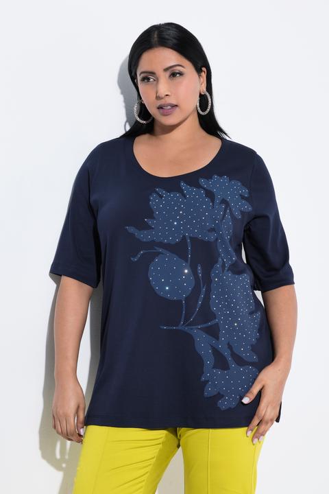 Produktbild Ulla Popken T-Shirt, A-Linie, Rundhals, Halbarm, Pima Cotton (42, 44)