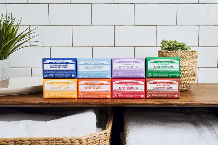 Produktbild Dr. Bronner's Dr Bronner's Lavender Pure-Castile Bar Soap Made with Organic Oils For Face Body & Hair Fair Trade C (Hartseife)