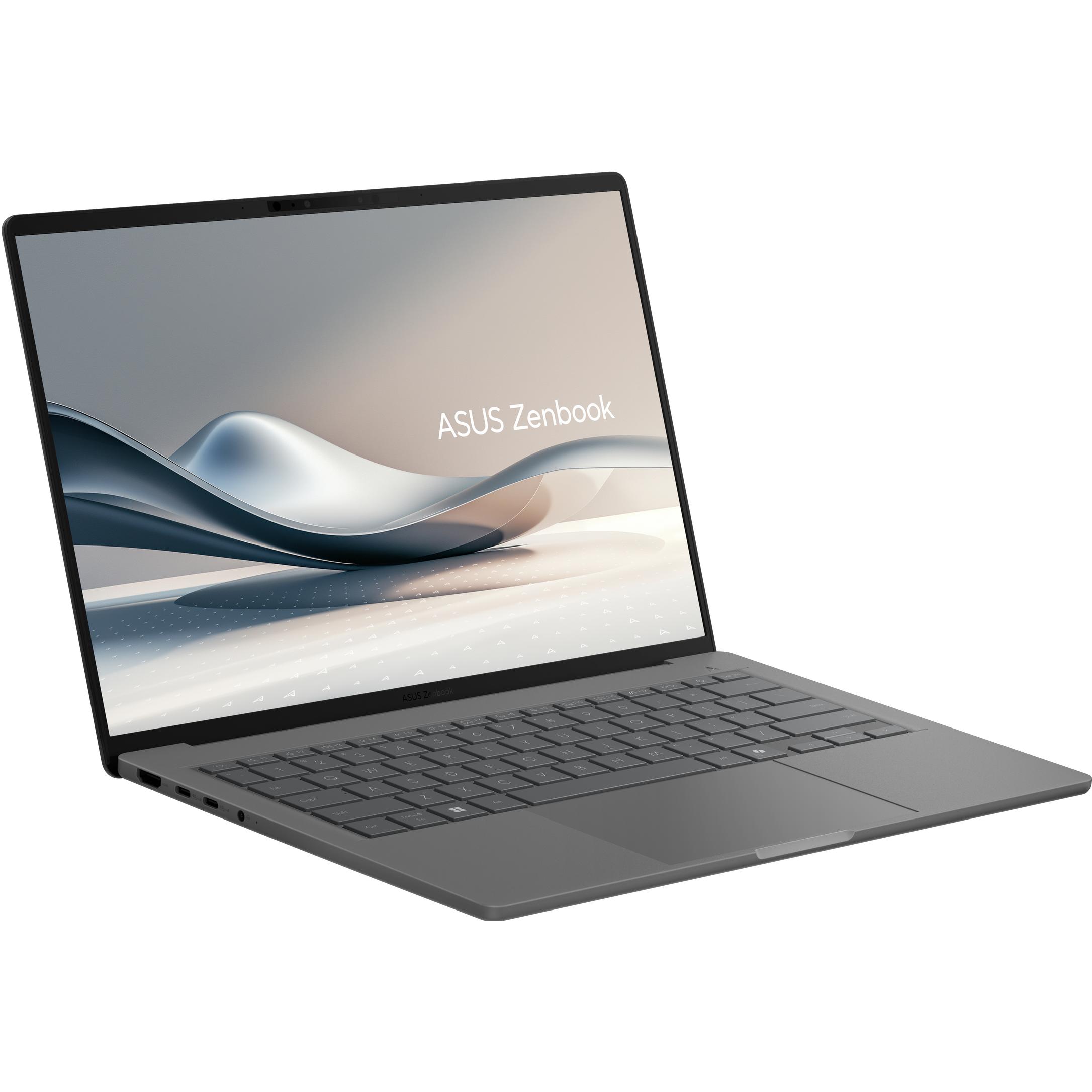 ASUS Zenbook A14 (14", 1000 GB, 16 GB, Deutschland, Snapdragon X X1-26-100), Notebook, Grau