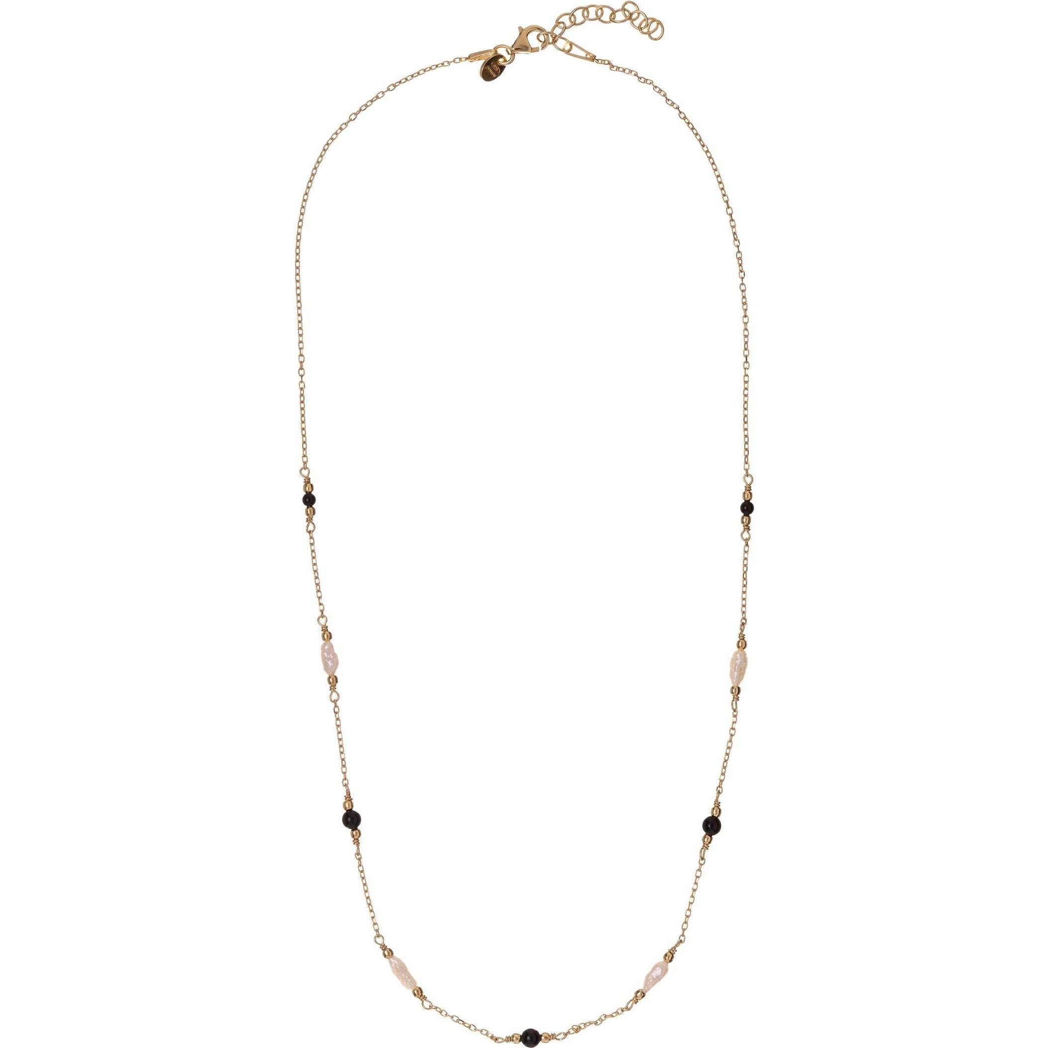 Alisia, Collana, - Matching gold-plated necklace with genuine pearls and agate AL5253.01.000, (Agata, Oro, Perle)