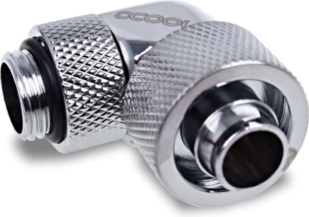 Image du produit Alphacool Pivot de glace 16/10mm à visser 90?? tournant G1/4 - 4pcs Set Chrome