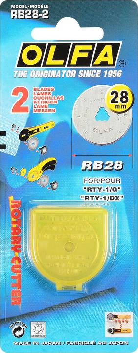 Actual product image Olfa RB-28-2 (Replacement blade)