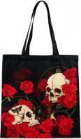 Puckator Einkaufstasche Totenkopf und Rosen Handtasche