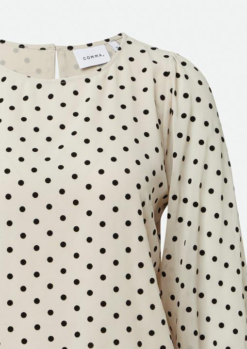 Immagine prodotto Comma Bluse Chiffonbluse mit Polka Dots und Elastiksaum (40)