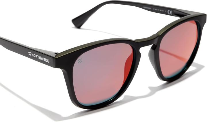 Actual product image Northweek Unisex sunglasses Wall Red Black Ø 140 mm