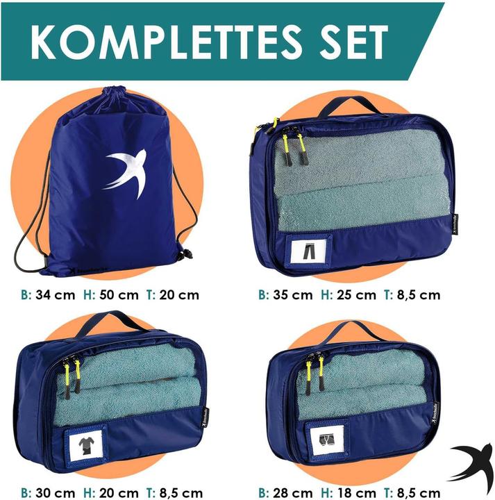 Produktbild Seeschwalbe 4-teiliges Packwürfel-Set