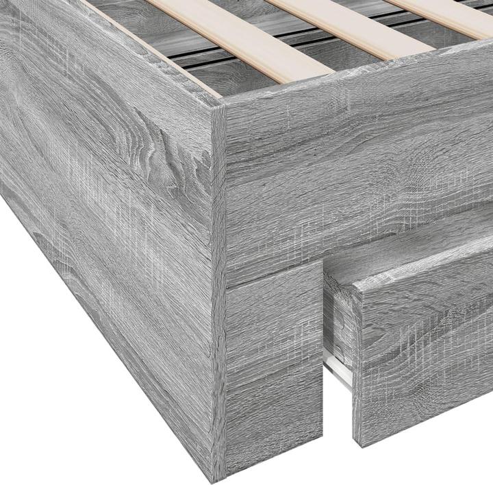Actual product image VidaXL Bed frame with drawers (90 x 200 cm)