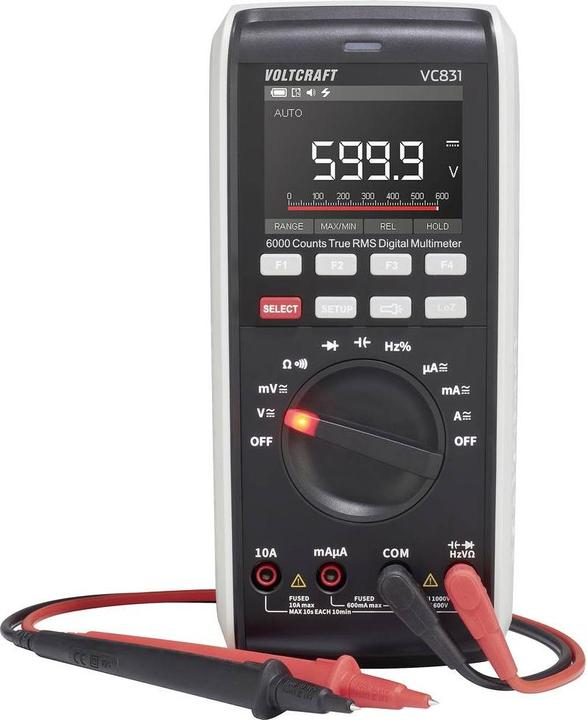 Voltcraft VC831 SE Hand-Multimeter digital CAT III 1000 V, CAT IV 600 V Anzeig (CAT III 1000V, CAT IV 600V)