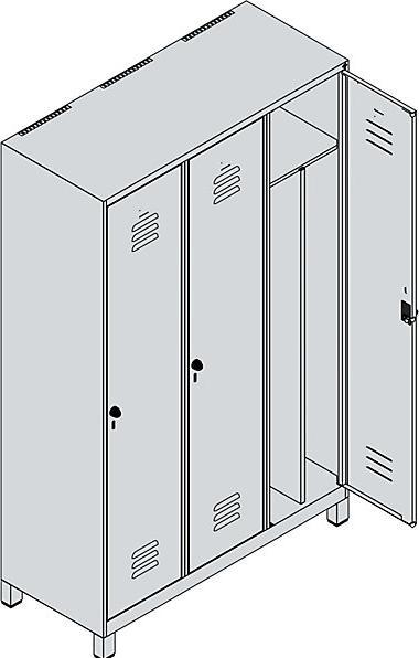 Actual product image C+P Classic PLUS locker (120 cm, 195 cm)