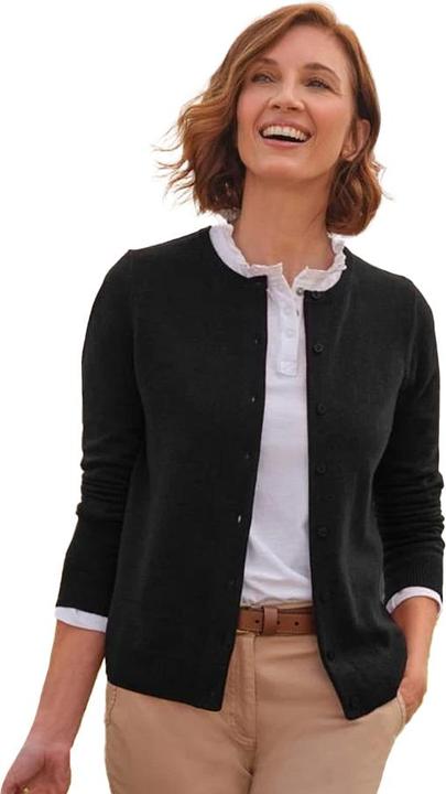 Produktbild Woolovers Strickjacke Rundhalsausschnitt Kaschmir Klassisch (M)