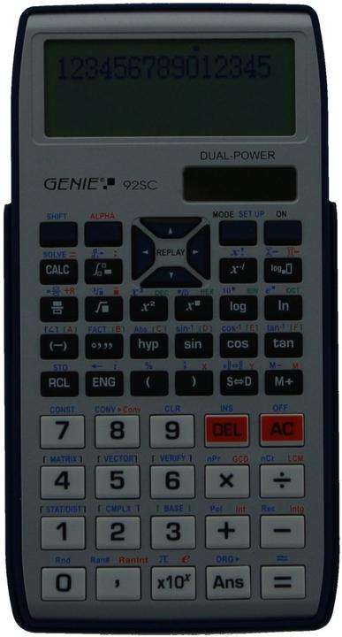 Actual product image Genie Technical-scientific calculator with 580 functions,... (Batteries)