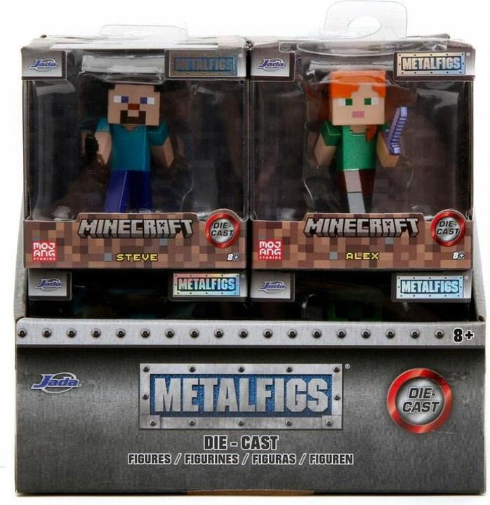 Produktbild Jada Minecraft Nano Metalfigs Diecast Minifiguren 6 cm Sortiment (12)