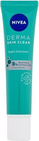 Image du produit NIVEA Peau exfoliante de nuit Derma Skin Clear (Exfoliant de nuit) 40 ml (Exfoliant nettoyant, 40 ml)