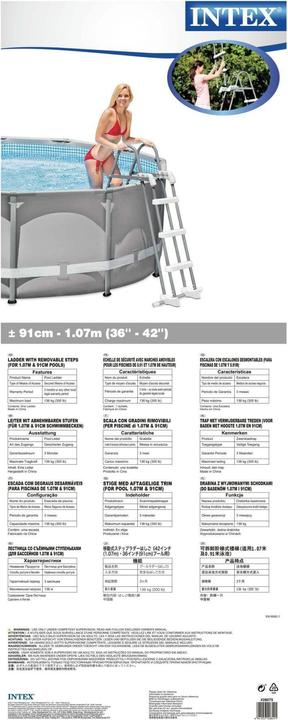 Actual product image Intex Entry ladder