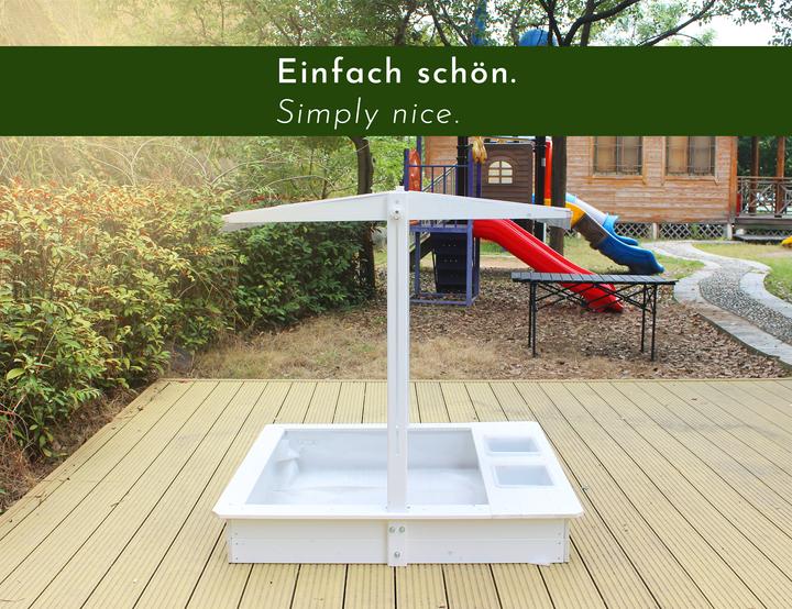 Actual product image Wondermake Design-Sandkasten "solarca2" mit Spielwannen u. Abdeckung, Fichte