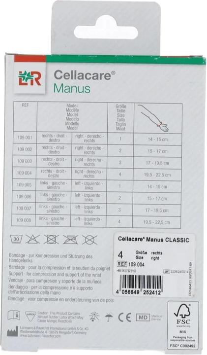Produktbild Cellacare Manus Classic Grösse 4 rechts (4)