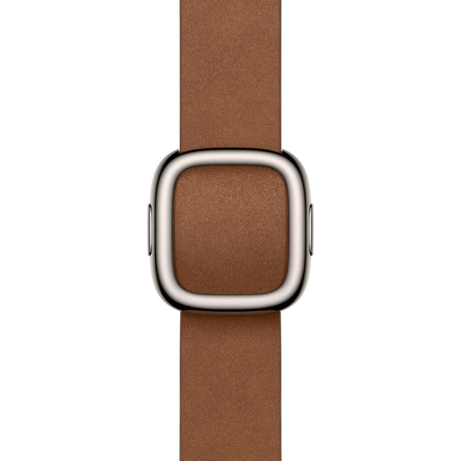 Apple Modern Buckle (42 mm, Polyester), Uhrenarmband, Braun