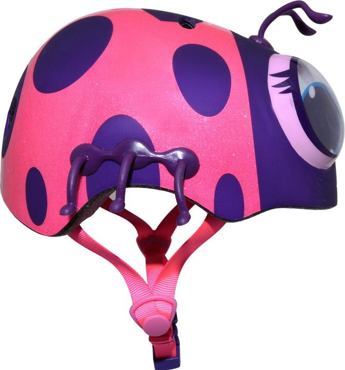 C-Preme Kinderhelm Junior C-Dere Googly Lady Bug Pink Grösse XS Toodler FS 3+ (48-52 cm) (neu) (48 - 52 cm)