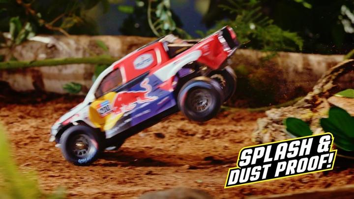 Image du produit Nikko 10561 Pro Truck Toyota Gazoo Dakar, voiture télécommandée RC, design Red Bull, véhicule tout-terrain