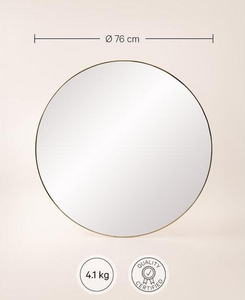Actual product image Esmée Wall mirror (Ø 76 cm)