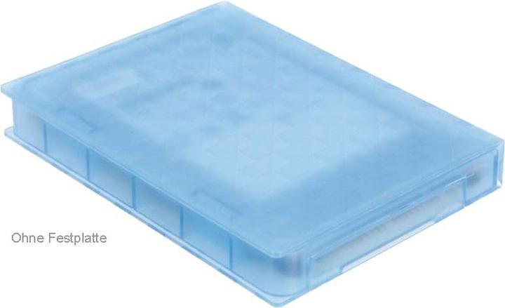 Productafbeelding LogiLink HDD box voor externe 2,5" harde schijven, blauw Beschermende box, tropisch en waterbestendig