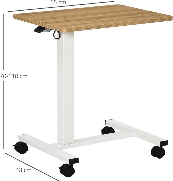 Actual product image Homcom Standing desk with castors (65 x 48 x 110 cm)