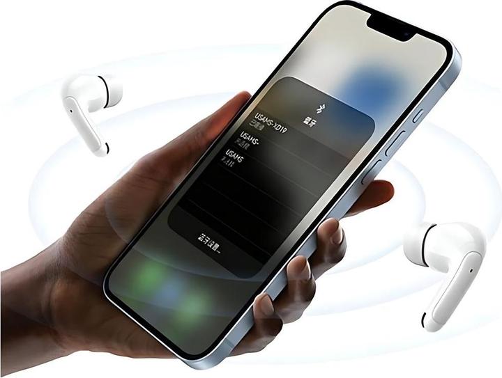 Produktbild Usams Słuchawki Bluetooth 5.3 TWS X-Don Series Dual mic ENC bezprzewodowe biały/white BHUXD02 ( (Digitale Geräuschunterdrückung, 6 h, Kabellos)