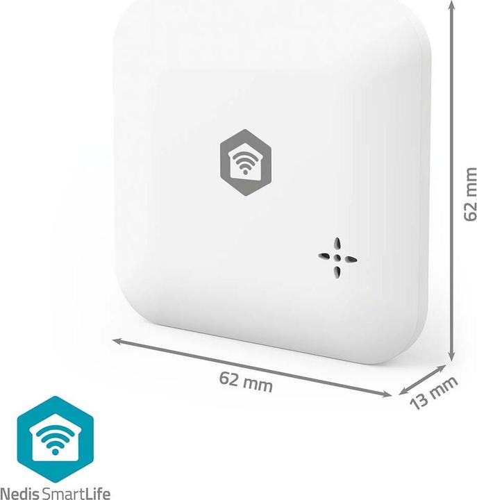 Actual product image Nedis SmartLife Wassermelder | Wi-Fi | Batteriebetrieben | Verlängerung enthalten | Max. Batterie-Le