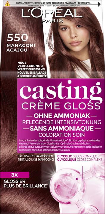Actual product image L'Oréal Paris Casting Cream Gloss (550 mahogany)