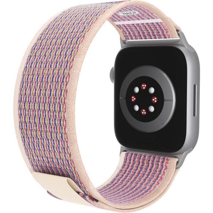 JCPAL FlexLoop for Apple Watch 1st-9th gen, SE 1-2nd gen (38/40/41mm), S10 (42mm) - Pink (Ultra-schneller Nylon, S10), U...