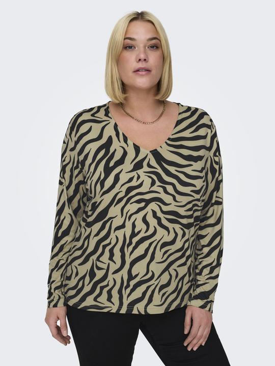 Image du produit Only Coupe normale Col rond Curve Volume des manches Top (L)